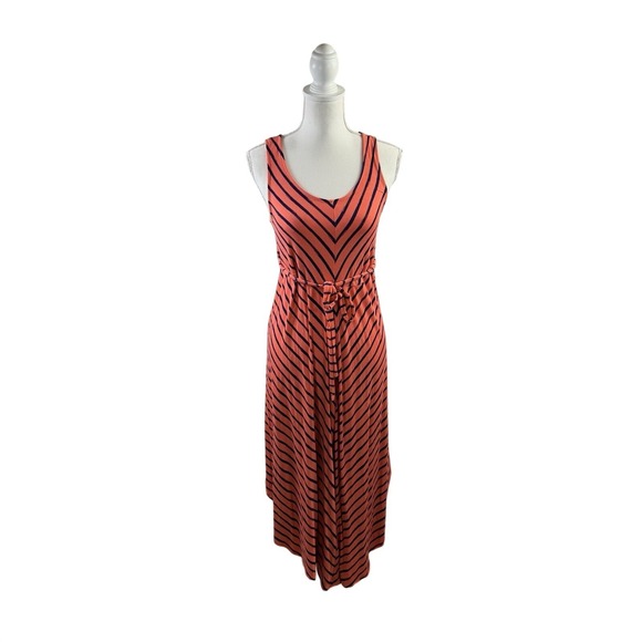 Liz Lange Dresses & Skirts - Liz Lange Maternity Pink & Navy  Sleeveless Maxi Dress Size Small